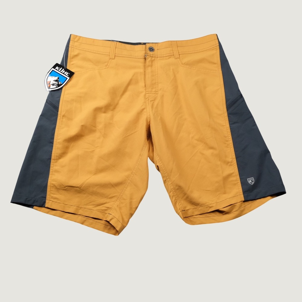 NWT KUHL Mutiny River Short 36 Desert Gold Two Tone Nylon Performance Hiking